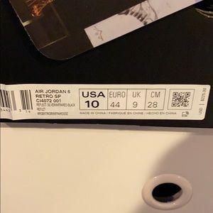 Air Jordan 6 Retro SP